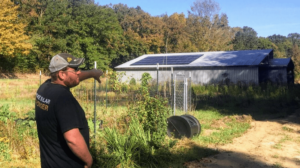 Solar Installation on a Barn in Athens, Ohio